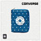 CONVERSE匡威官方 潮流格纹Chuck Taylor 印花钱包