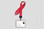 企业公司工作证件胸牌ID卡嘉宾吊牌VI设计贴图模板素材psd133-淘宝网