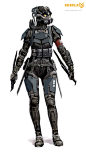 helghasttactician:    Female Capture Trooper Concept.  I would be terrified to go up against them.