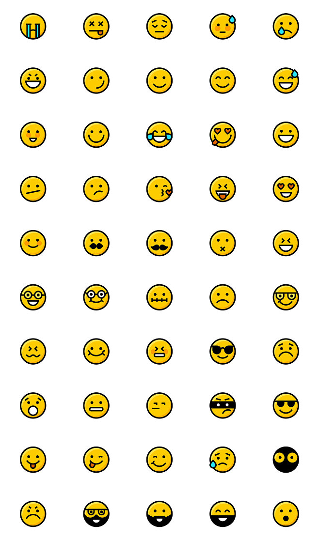 50 枚 Emoji 图标 - 图标 -...