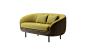 Evason设计师家具 haiku 2-seater sofa/进口布艺小户型客厅沙发-淘宝网