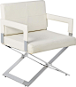 Milan Daphne Oversized X Base Arm Chair, White : Amazon.ca: Home