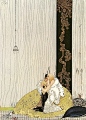 【插图】Trio of Kay Nielsen (1886 - 1957) illustrations. In anti-clockwise order: The Three Princesses of Whiteland The Lassie and her Godmother The Blue Belt