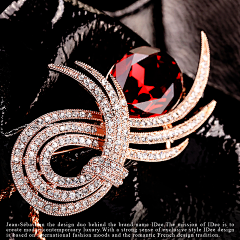 法国IDee艺术首饰品牌采集到法国IDee红宝石项链珠宝饰品摄影展