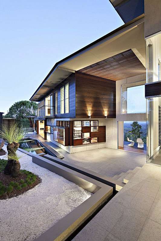 澳大利亚昆士兰现代住宅景观|