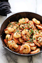 Chili Garlic Shrimp (Gambas Al Ajillo) - the best shrimp appetizer recipe you'll make. This Spanish chili garlic shrimp recipe is the bomb | rasamalaysia.com