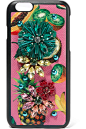 Dolce & Gabbana | 带缀饰印花纹理皮革 iPhone 7 保护壳 | NET-A-PORTER.COM