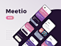 Meetio App Ui Kit .xd素材下载 - 爱果果