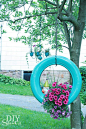 How to make a tire flower planter @DIY Show Off: 