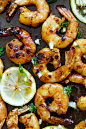 Grilled Honey Cajun Shrimp - amazing grilled shrimp with honey cajun seasonings. Sweet, spicy, the best and easiest cajun shrimp ever | rasamalaysia.com