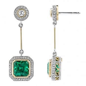 Emerald & Diamond Ea...