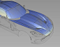 Work In Progress: Nurbs modeling of a Dodge Viper 2013. Modeled o nAlias Automotive.