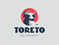 Toreto taurus horn traditional strong negativespace bull toro animal brandign illustration mark logotype design logo