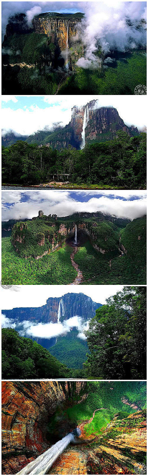 安赫尔瀑布（天使瀑布）深藏在委内瑞拉的高...