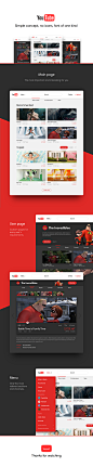 YouTube Simple concept on Behance