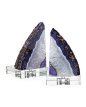 Regina-Andrew Design Purple Geode Bookends - Horchow