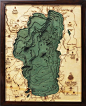 Lake Tahoe topographical map