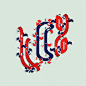 三维#字体设计#  由来自伦敦的Charles Williams所设计。Designed by  Charles Williams(Paris, France) ​ ​​​​