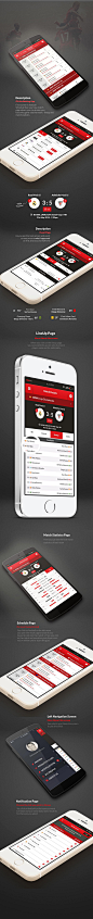Football Schedules App Design : Done for client from United States