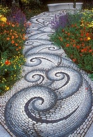 mosaic garden path