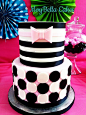 <3 Stripes and Dots Cake: Craftsy Member Project