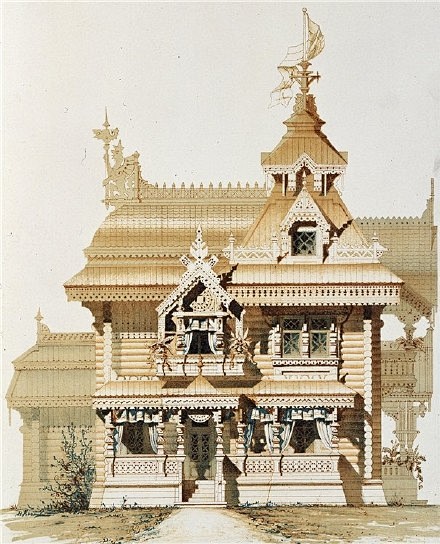 19世纪俄罗斯建筑图纸。