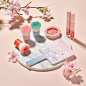 .<br/>[ETUDE HOUSE] Blossom Cheek, Air Mousse eyes, Blossom Picnic Matte Chic Lip Lacquer and Flower Blusher Brush.<br/>.<br/>#블라썸치크 <br/>매끄럽고 미세한 펄파우더를 함유해 윤기를 더해주고<br/>고르게 코팅된 파우더 입자가 맑은 컬러감을 살려주는 치크<br/>.<br/>#