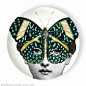 butterfly mask no. 2 Cavalieri melamine plate