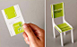 13.) Adorable toy chair business card