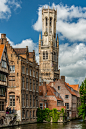 Photograph Bruges - Canal and Bell Tower by Steven Blackmon on 500px