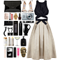 A fashion look from October 2015 featuring bow top, a line skirt and white halloween costumes. Browse and shop related looks.