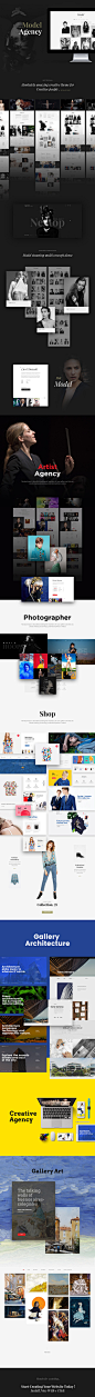 Nextop WordPress theme - Elegant Modern Multipurpose on Behance