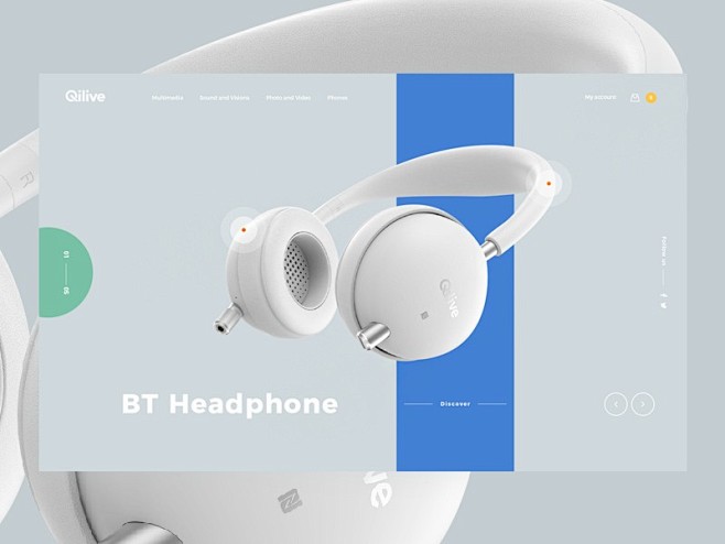【新提醒】#网页设计# 一组耳机产品着陆...