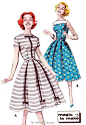 1950s dress patterns#别错过这个专属于连衣裙的季节#