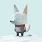 Because red foxes are too mainstream.. #arctic #fox #characterdesign #samnassour #art