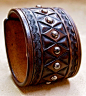 Leather cuff American Cowboy King Handcrafted in NYC on Etsy, $250.00: 