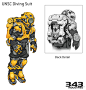 Halo 5 Concept- Diving Suit, Kory Hubbell : A diving suit meant as set decoration for an MP map in Halo 5.