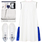A fashion look from August 2017 featuring white dress, leather tennis shoes and studded purse. Browse and shop related looks.