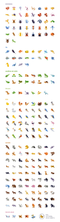 Flat Animal icons : 219 geometric animal icons in a colorful flat icons style. all completely editable with the ai or svg source files, and you can change the main color in iconshock's webapp. 