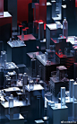 Tomasz Artur Bolek 3D数字城市风景。#求是爱设计# ​​​​