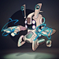 #marchofrobots 14-018 'MAGNIX' by Dacosta! #positronicpokemon #Sketch_dailies @Sketch_dailies @Wacom @CorelPainter #kickstarterproject www.marchofrobots.com