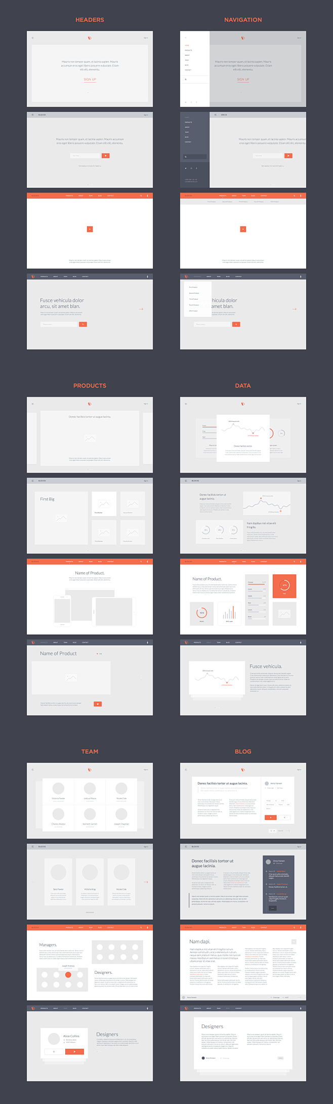 Blocks Wireframe Kit...