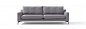 ronson front fabric sofa