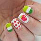 Strawberry Nails - Scratch Nail Wraps #美甲#