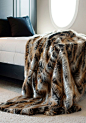 Limited Production Design: Luxurious Lemur Faux Fur Throw * 86 x 60 Inches * Partner Pillows & Custom Sizes Available * Request A Quote
