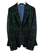 欧美风一粒扣独特格子精纺羊毛修身西装 外套 可套装搭配 topbuyer 原创 设计 新款 2013