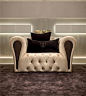 Mayfair Collection www.turri.it Luxury italian capitonné armchair