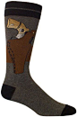 Crazy Socks for Men | Ozone Men's Back Up Gun Grey Socks