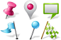 Vista Map Markers Iconset (78 icons) | Icons-Land