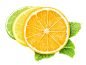 png 小素材 透明 免扣图 柠檬 橙子 维生素C